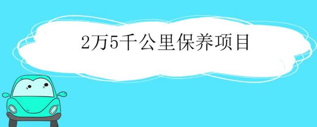 2万5千公里保养项目及价格,两万五千公里保养项目