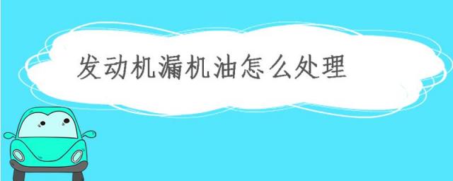 发动机漏机油怎么处理,发动机渗机油如何处理