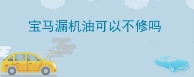 宝马漏机油可以不修吗,宝马漏机油要不要修