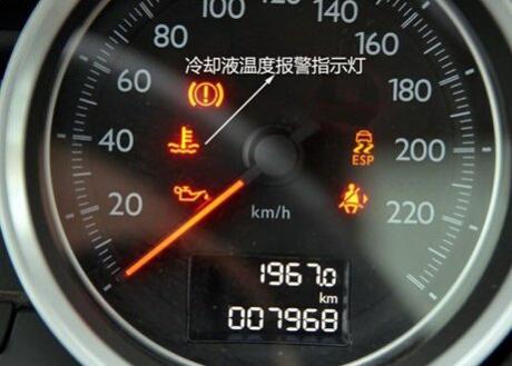 提醒发动机冷却液不足的标志,汽车冷却液不足标志图
